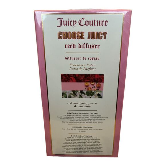 Juicy Couture 4 oz Reed Diffuser - CHOOSE JUICY - NIB - Picture 3 of 4